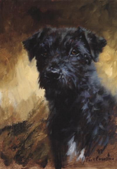 Fine patterdale art done by Mick C.